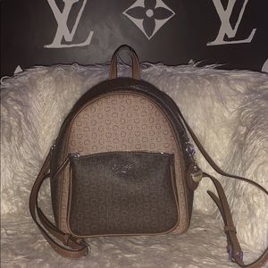 Guess mini brown book bag